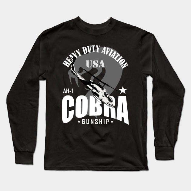 AH-1 Cobra - Helicopter Gunship Long Sleeve T-Shirt by TCP